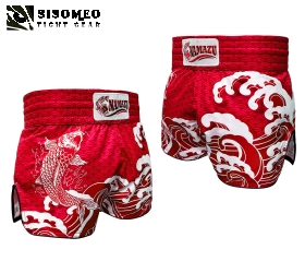 NAMAZU Muay Thai Short - TBSN29 KOI Red