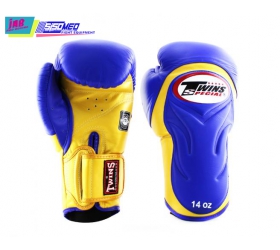 GĂNG TAY TWINS BGVL6 XANH DƯƠNG VÀNG Deluxe Sparring Gloves
