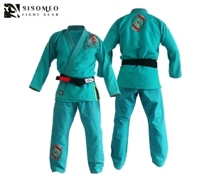 FLUORY BJJ Gi (Cá Koi) - BJJF20 - Xanh