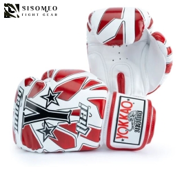 GĂNG MUAYTHAI YOKKAO BROKEN BOXING GLOVES WHITE