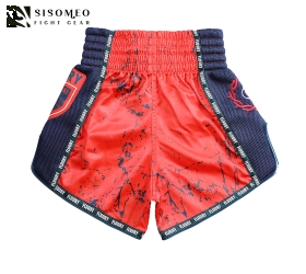 FLUORY Muay Thai Shorts - MTSF-122 Orange