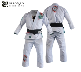 FLUORY BJJ Gi (Cá Koi) - BJJF20 - Trắng