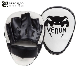 Đích đấm Venum Light Focus Mitts - White/Black