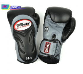 Găng Boxing Twins BGVL6 Deluxe Sparring Gloves Black/Grey