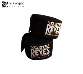 BĂNG ĐA BOXING CLETO REYES COTTON TAPE HANDWRAPS BLACK