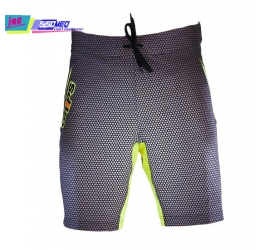 Crossfit Grips Carbon Training Shorts - Black/Yellow