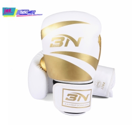 Găng Tay Boxing BN - Trắng/vàng ( màu mới )