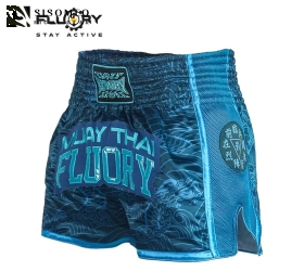 QUẦN FLUORY MUAY THAI SHORTS - MTSF69 BLUE