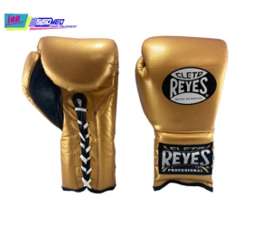 GĂNG BOXING CLETO REYES TRADITIONAL TRAINING GLOVES LACE UP GOLD