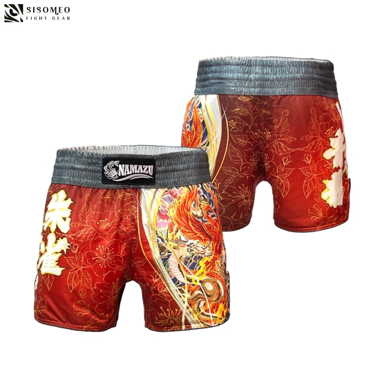 NAMAZU Muay Thai Short - TBSN27 Vermillion Bird