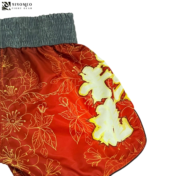 NAMAZU Muay Thai Short - TBSN27 Vermillion Bird