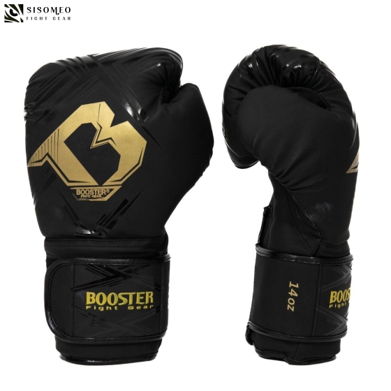 GĂNG TAY BOXING BOOSTER ALPHA - ĐEN VÀNG