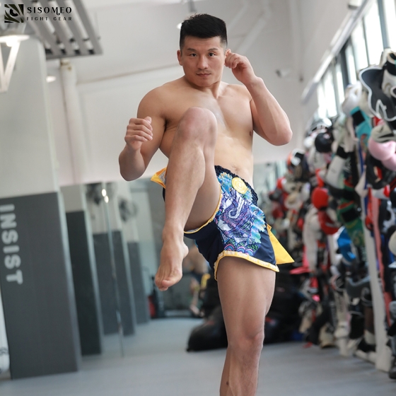 FLUORY GANESHA MUAY THAI SHORT - ĐEN