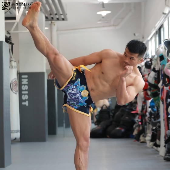 FLUORY GANESHA MUAY THAI SHORT - ĐEN