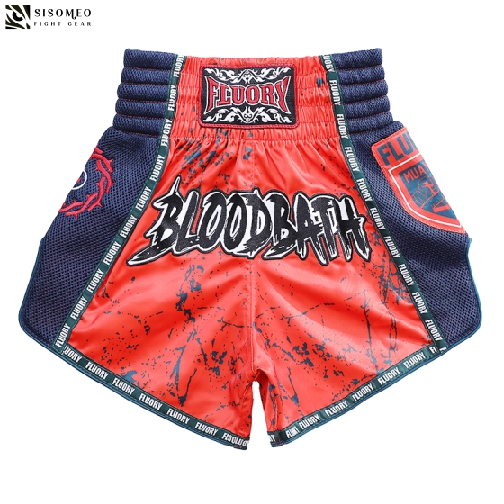 FLUORY Muay Thai Shorts - MTSF-122 Orange
