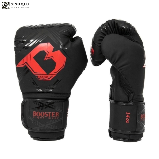 GĂNG TAY BOXING BOOSTER ALPHA - ĐEN ĐỎ