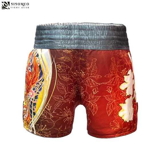 NAMAZU Muay Thai Short - TBSN27 Vermillion Bird