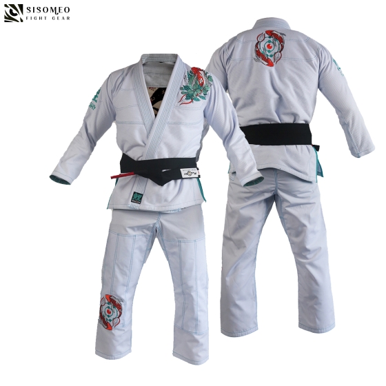 FLUORY BJJ Gi (Cá Koi) - BJJF20 - Trắng