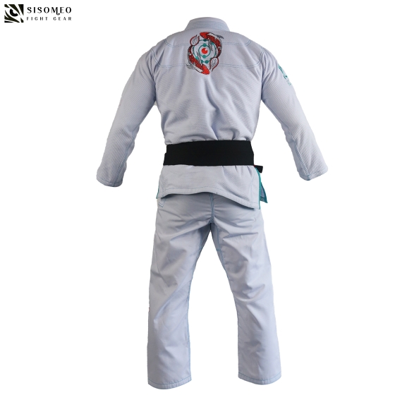 FLUORY BJJ Gi (Cá Koi) - BJJF20 - Trắng