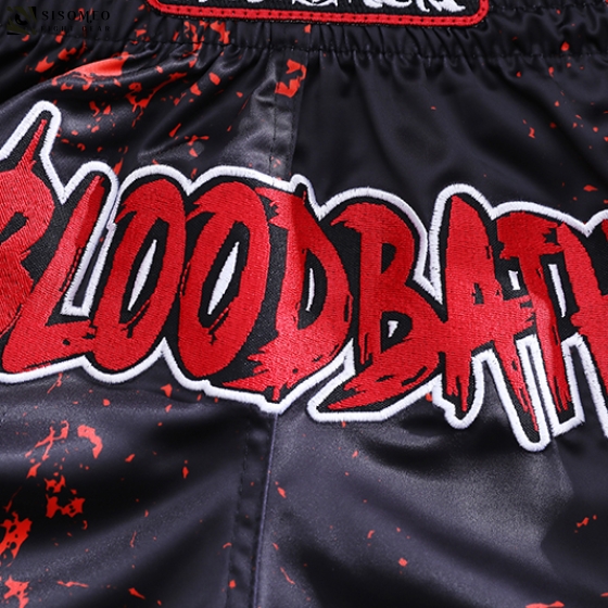 FLUORY Muay Thai Shorts - MTSF-122 Black