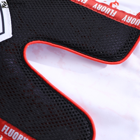 FLUORY Muay Thai Shorts - MTSF-122 White