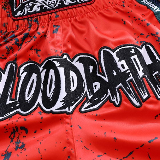 FLUORY Muay Thai Shorts - MTSF-122 Orange
