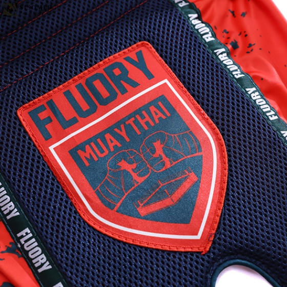 FLUORY Muay Thai Shorts - MTSF-122 Orange
