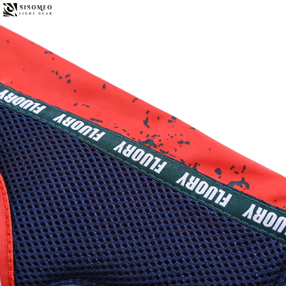 FLUORY Muay Thai Shorts - MTSF-122 Orange