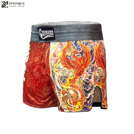 NAMAZU Muay Thai Short - TBSN27 Vermillion Bird