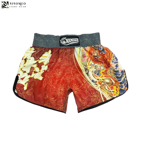 NAMAZU Muay Thai Short - TBSN27 Vermillion Bird