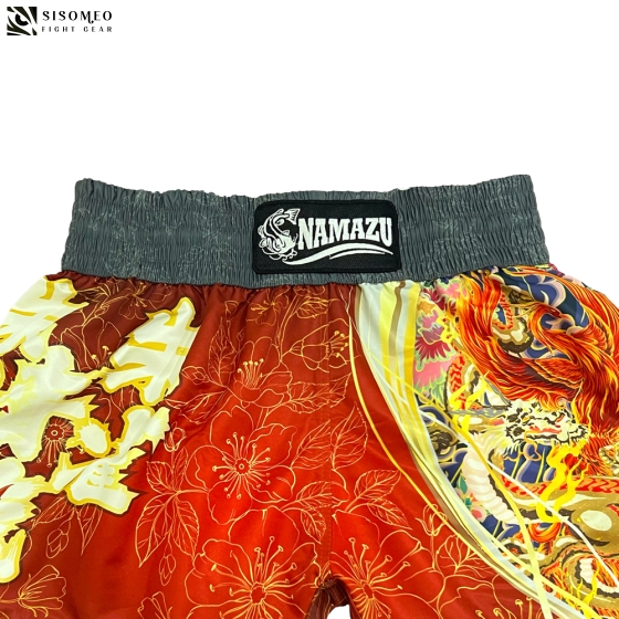 NAMAZU Muay Thai Short - TBSN27 Vermillion Bird