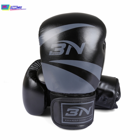 Găng Tay Boxing BN - Đen /Xám ( màu mới )
