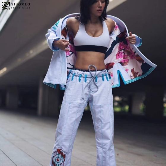 FLUORY BJJ Gi (Cá Koi) - BJJF20 - Trắng