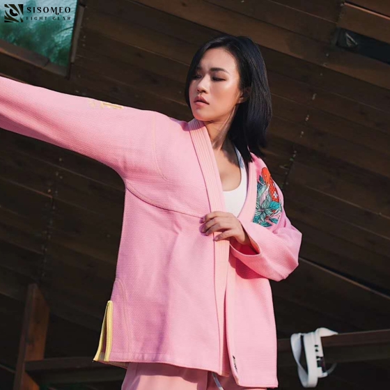 FLUORY BJJ Gi (Cá Koi) - BJJF20 - Hồng