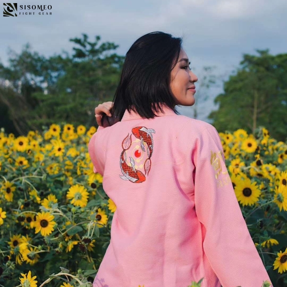 FLUORY BJJ Gi (Cá Koi) - BJJF20 - Hồng