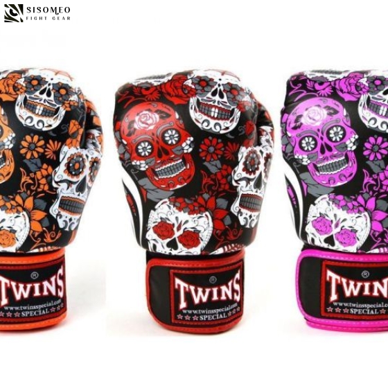 GĂNG TWINS SKULL BOXING GLOVES HỒNG