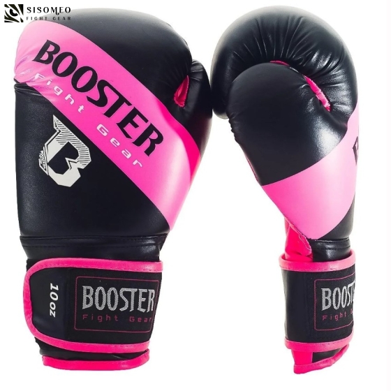 GĂNG BOXING BOOSTER ĐEN/HỒNG