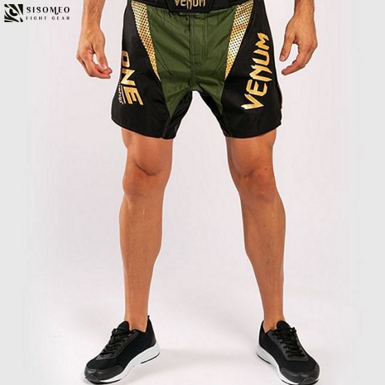 Venum X ONE FC Fightshorts - Venum Khaki - Black