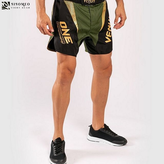 Venum X ONE FC Fightshorts - Venum Khaki - Black