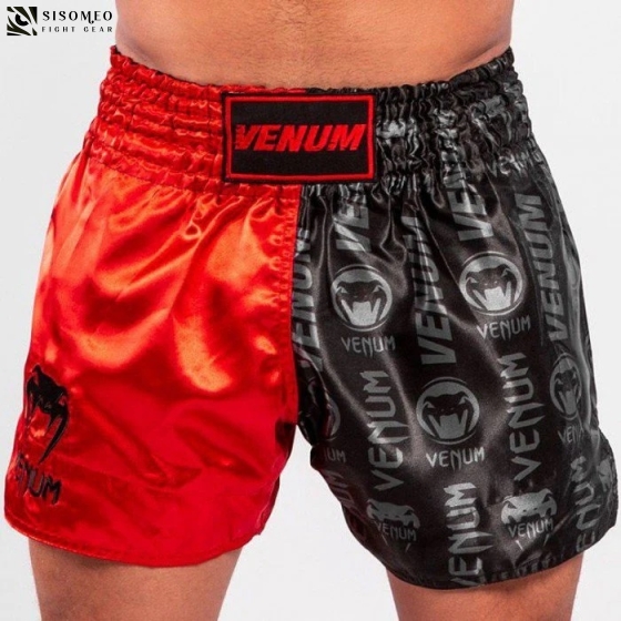 QUẦN VENUM MUAY SHORT LOGO RED/BLACK